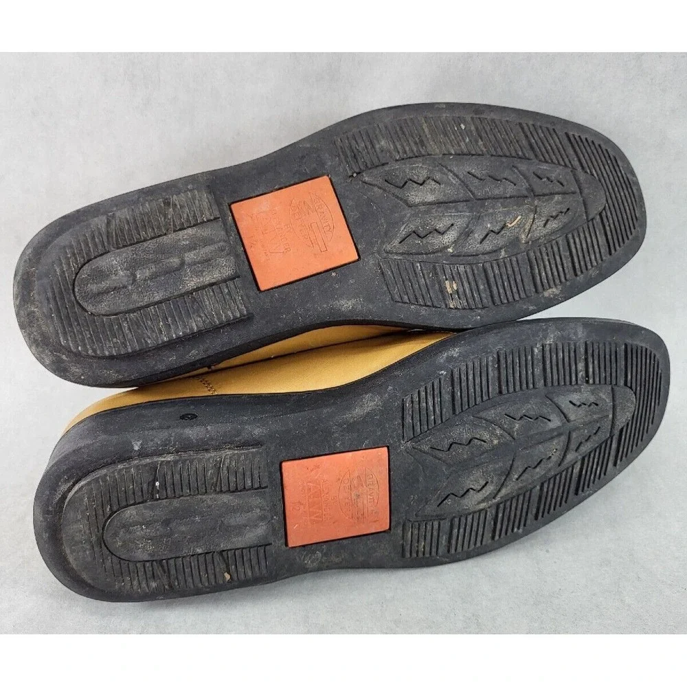 Gravity Defyer Size 12 Men's Tan Leather Slip On Leather Loafer